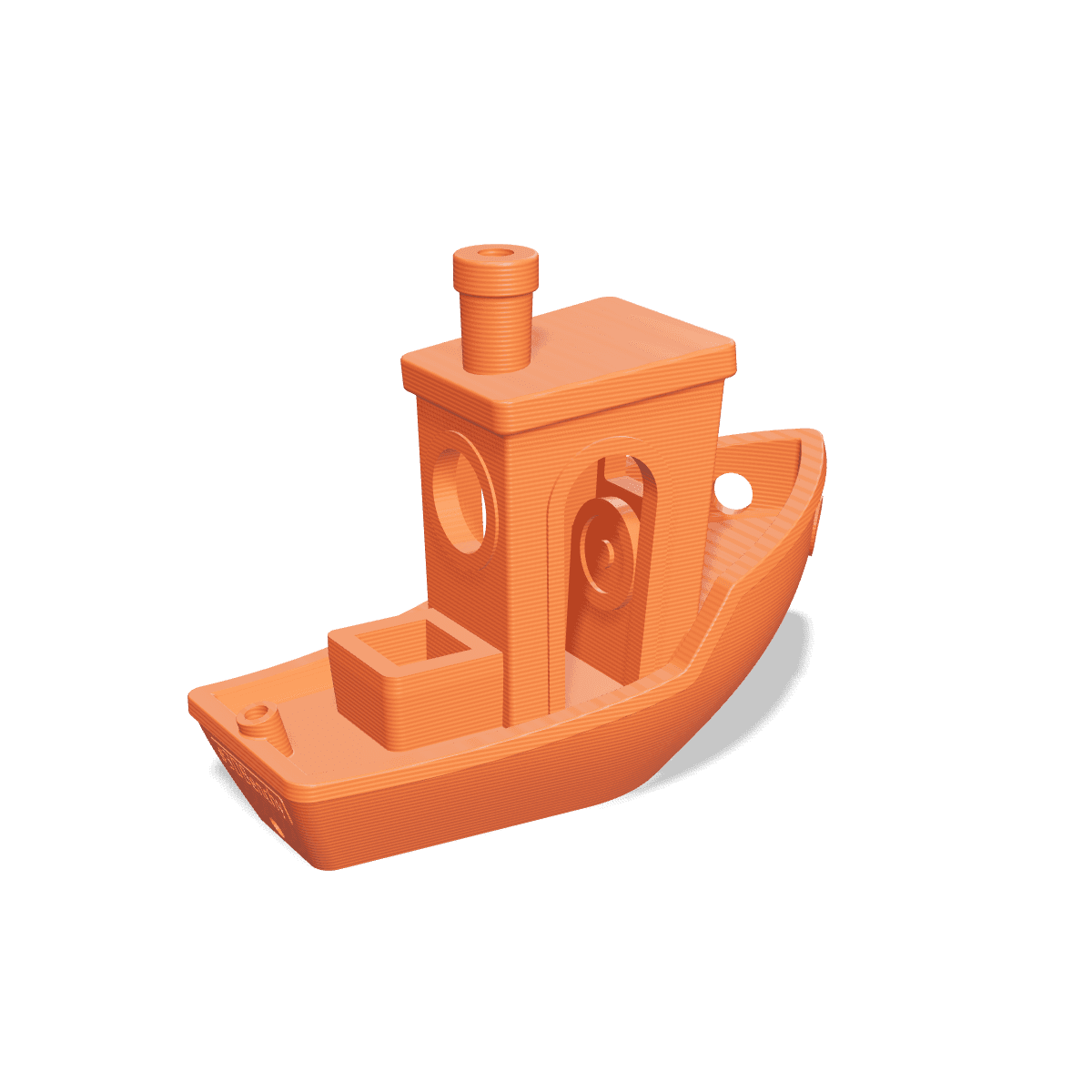 model testowy 3DBenchy: gotowy, pełny wydruk.